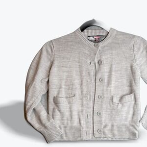 French Toast Girls Cardigan Sweater Girls 6X Button Front Pocket Girlhood Preppy